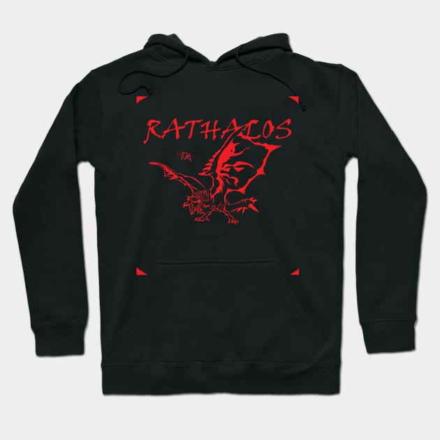 Red Rathalos Stile Hoodie by Milekor